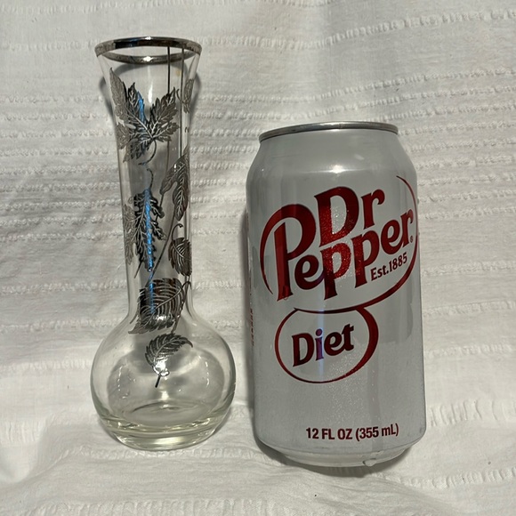 Vintage Sterling Silver City Overlay Bud Vase Leaf Leaves Pattern 6” Shabby Chic - Picture 9 of 15